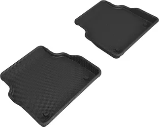 3D MAXpider Kagu 2nd Row Floormats For 11-17 Audi A8 - Black